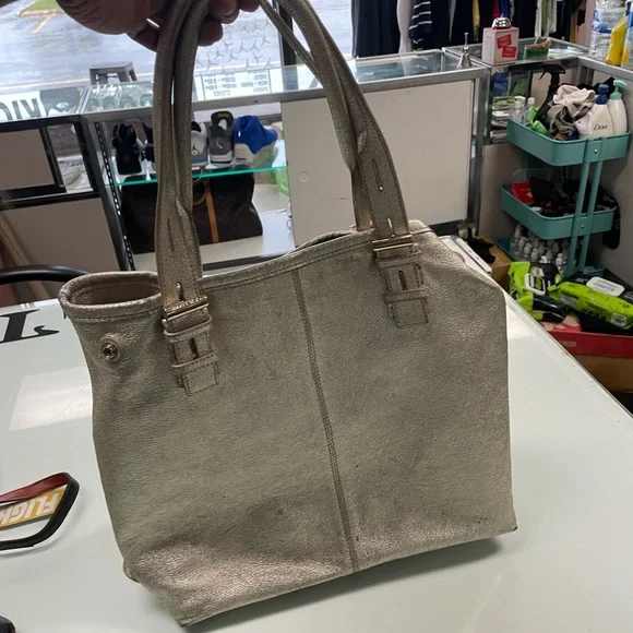 Women’s Vintage Leather Jimmy Choo Sparkly Large Purse 👛 Bag Pre Owned Used - Picture 10 of 16